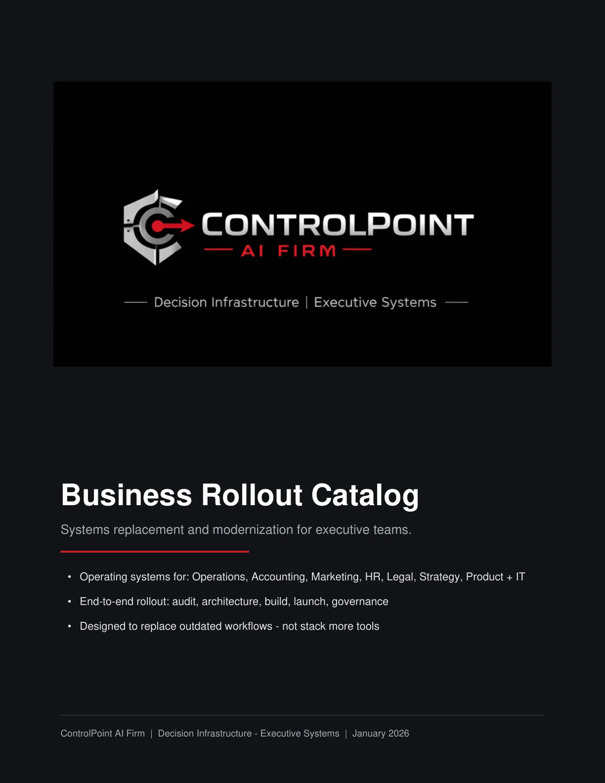 Business Rollout Catalog cover